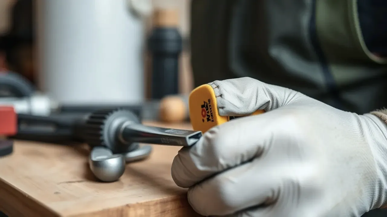 Equipment used for home repairs and odd jobs, photographed close up